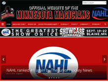Tablet Screenshot of magicianshockey.com